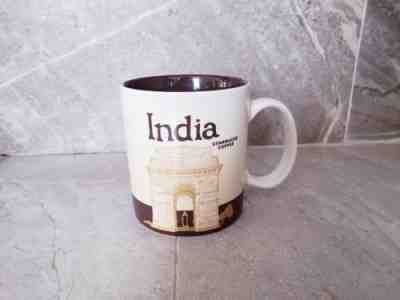 Starbucks Coffee Mug India 16 oz 2013 Cricket Player City Mug Collector - Sold on eBay Jan, 18th 2019 for $6.30