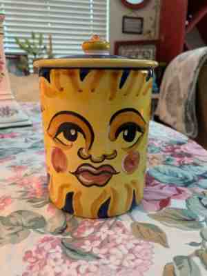 Deruta Italy Made for Starbucks Sunshine Canister Pottery - Sold on eBay Feb, 13th 2019 for $4.99