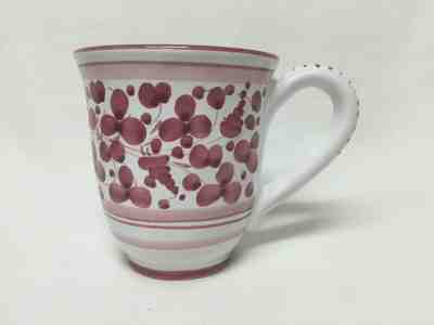 Starbucks Mug Barista 2003 Hand-Painted Italy Red Pink Flower Ceramic Coffee - Sold on eBay Feb, 3rd 2019 for $23.00
