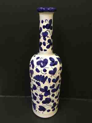 Starbucks 2003 Barista White & Blue Hand Painted Floral RARE Italy - Sold on eBay Feb, 1st 2019 for $20.00