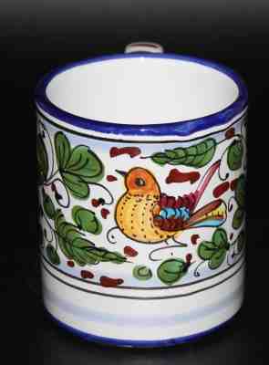 Beautiful Starbucks Coffee Mug Hand Painted Sambuco Italy Floral Bird Motif - Sold on eBay Jan, 31st 2019 for $3.25