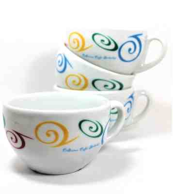 Starbucks Collezione Caffe Coffee Cup Set of 4 D Reinhart IPA Italy 8 oz - Sold on eBay Jan, 26th 2019 for $17.99
