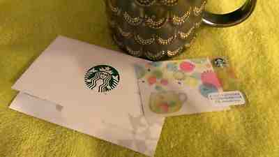 STARBUCKS Japan 2018 Colorful Moments Gift Card w/Core Sleeve FAST! US Seller - Sold on eBay Feb, 12th 2019 for $4.44