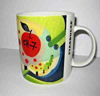 NWT STARBUCKS South Korea Daegu Collectible Rare Coffee Mug Cup Apple City 473ml - Sold on eBay Jan, 28th 2019 for $35.99