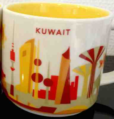 Starbucks City Mug KUWAIT 14oz 414mL beautiful mug YOU ARE HERE collection  - Sold on eBay Feb, 9th 2019 for $49.90