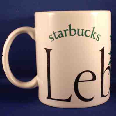 Starbucks 1999 City Mug Collector Series LEBANON 16oz Mug by K Matson & J Belson - Sold on eBay Jan, 19th 2019 for $14.39