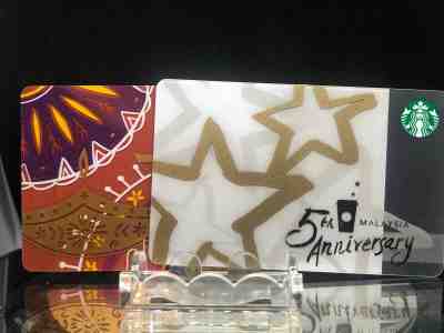 Starbucks Card Malaysia (2 cards) Set C - Sold on eBay Feb, 13th 2019 for $5.50