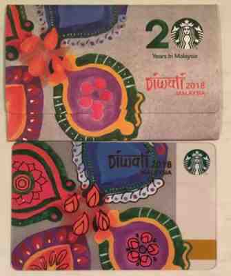 Starbucks 2018 Malaysia Diwali Card With Matching Sleeve SOLD OUT - Sold on eBay Feb, 11th 2019 for $6.49