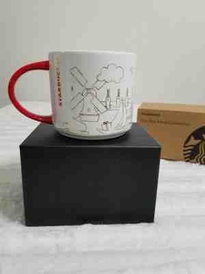 NETHERLANDS Starbuck's 'You Are Here' Collection artwork in gold ink MIB - Sold on eBay Feb, 12th 2019 for $16.95