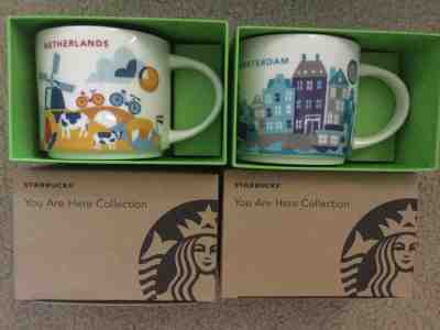 Starbucks Amsterdam and Netherlands You are Here 14 oz Coffee Mug Collection - Sold on eBay Jan, 5th 2019 for $65.00