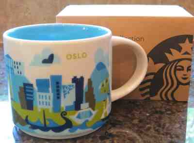 NWT Starbucks OSLO Norway You Are Here YAH Collector Series Mug with SKU - Sold on eBay Jan, 31st 2019 for $49.99