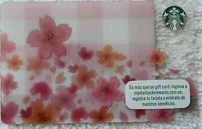PERU SAKURA south america STARBUCKS gift card FLOWERS Cherry Blossom EDITION ´19 - Sold on eBay Feb, 6th 2019 for $10.00