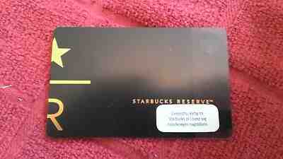 STARBUCKS POLAND Reserve R Gift Card Looks Mint Never Swiped - Sold on eBay Jan, 31st 2019 for $10.00