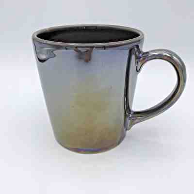 2012 Starbucks Coffee Metallic Iridescent Taupe Tea Ceramic Mug Made In Portugal - Sold on eBay Jan, 25th 2019 for $7.99