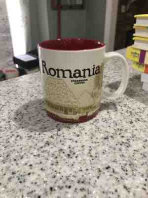 Romania STARBUCKS Global Icon Collector City Mug, 16 oz / 473 ml - Sold on eBay Feb, 12th 2019 for $17.60