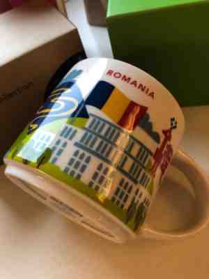 Starbucks NEW Romania Mug You Are Here - YAH - Sold on eBay Jan, 20th 2019 for $39.99