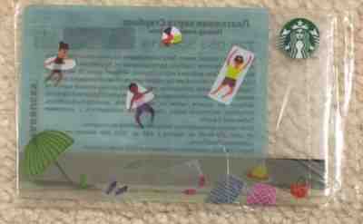Starbucks 2017 RUSSIA Summer Beach Card RARE - Sold on eBay Nov, 28th 2018 for $9.50