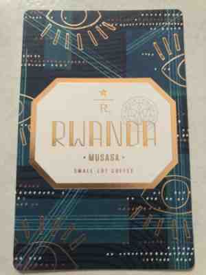 Starbucks Reserve Taster Card - Rwanda Musasa (US VERSION) - Sold on eBay Jan, 31st 2019 for $9.25