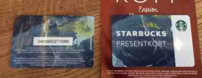 Starbucks Sweden Presentkort gift card  - Sold on eBay Feb, 7th 2019 for $14.90