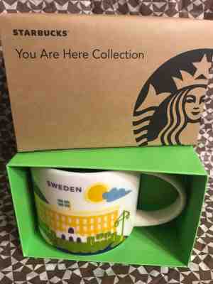 Starbucks Mug Sweden yah you are here New Rare - Sold on eBay Jan, 23rd 2019 for $85.00
