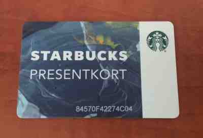Starbucks Sweden Presentkort card rare version #3 error card  - Sold on eBay Jan, 14th 2019 for $19.99