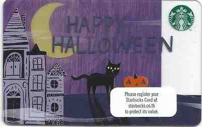 THAILAND  Starbucks card " Happy Halloween "  2017 - Sold on eBay Feb, 8th 2019 for $4.75