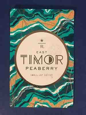 1 Starbucks Coffee East Timor Peaberry Reserve Taster US Card - Sold on eBay Feb, 9th 2019 for $3.50