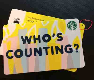 Extremely Rare 'R' Marked Mint New Starbucks Card "Who's Counting?" #6163  - Sold on eBay Feb, 10th 2019 for $6.99