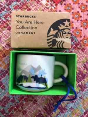 Starbucks Alaska  2015 You Are Here Collection 2 oz Christmas Ornament NWT - Sold on eBay Feb, 9th 2019 for $15.99