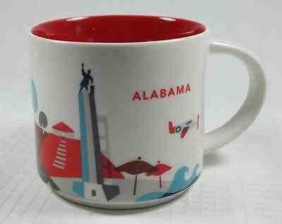 2014 Starbucks ALABAMA You Are Here YAH Series Coffee Mug NASA Football MINT - Sold on eBay Jan, 14th 2019 for $16.75