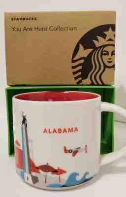 Starbucks ALABAMA You Are Here Collection Coffee Cup Mug, NEW IN BOX with tag - Sold on eBay Jan, 12th 2019 for $22.99