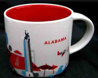 Starbucks You Are Here Mug ALABAMA Tuskegee Airmen Beach Football Rocket Red - Sold on eBay Jan, 10th 2019 for $9.30