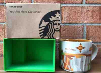 NIB Starbucks 2015 Arizona You Are Here Collection Coffee Mug Cup 14oz - Sold on eBay Feb, 14th 2019 for $24.00