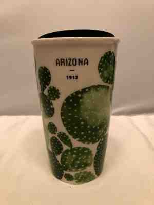 Starbucks Coffee 2017 Arizona Cactus Ceramic Double Wall Travel Tumbler - Sold on eBay Feb, 4th 2019 for $25.00