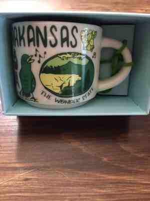 Starbucks Arkansas Been There Ornament 2 oz Demi Cup Mini Mug - Sold on eBay Jan, 25th 2019 for $23.00