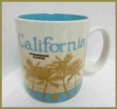 Coffee Mug Starbucks  California Surfer Palms Redwood Cup 16 oz Collector 2012 - Sold on eBay Feb, 12th 2019 for $10.00