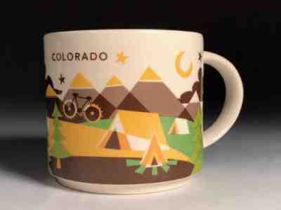 Starbucks Colorado You Are Here 2015 Coffee Mug Cup Camping outdoors EUC - Sold on eBay Feb, 5th 2019 for $12.50