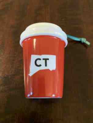 Starbucks Connecticut 2016 Christmas Holiday Ceramic Ornament; NWOT; - Sold on eBay Jan, 5th 2019 for $10.00