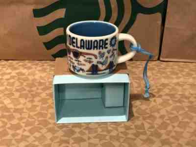 STARBUCKS BEEN THERE Demitasse mug DELAWARE - Ornament Mini Cup NIB 2 Oz - Sold on eBay Dec, 19th 2018 for $22.00