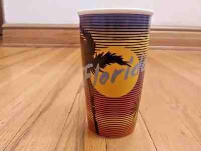 STARBUCKS Ceramic Double Wall State Collectors Florida Travel Tumbler 6", NO Lid - Sold on eBay Feb, 11th 2019 for $10.01