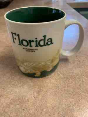Starbucks FLORIDA Alligator 16oz Collector Series Coffee Tea Mug Cup 2011 - Sold on eBay Feb, 8th 2019 for $4.99