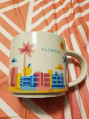 Starbucks FLORIDA YAH YOU ARE HERE Collection Mug 2012 NASA PINK FLAMINGO Cup - Sold on eBay Jan, 21st 2019 for $4.00