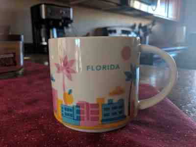 Beautiful Florida "You Are Here"Coffee Mug 14 oz. by Starbucks - Sold on eBay Jan, 20th 2019 for $4.05