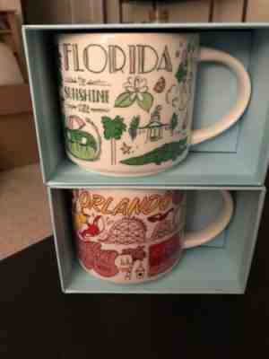 STARBUCKS Mugs - BEEN THERE SERIES - ****FLORIDA &ORLANDO *****