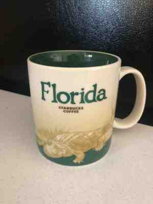 2011 Starbucks Florida Collector Series Alligator Coffee Mug Cup 16oz - Sold on eBay Jan, 19th 2019 for $12.00