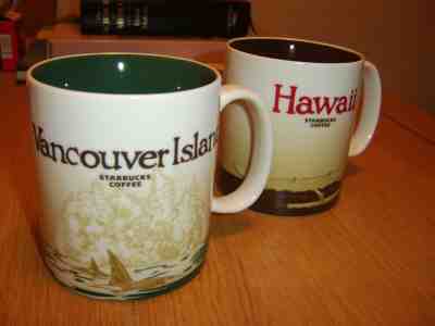 Starbucks Mug - Vancouver Island & Hawaii 16oz - Sold on eBay Jan, 29th 2019 for $60.00
