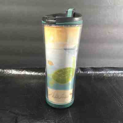 Starbucks Aloha Travel Coffee Mug Acrylic Tumbler Hawaii Turtle Hibiscus - Sold on eBay Jan, 28th 2019 for $14.99