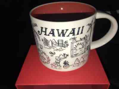 Starbucks Hawaii Gold and Red You Are Here 2018 Coffee Mug Cup 14 Oz HTF - Sold on eBay Jan, 27th 2019 for $24.99
