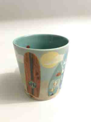 Starbucks Hawaii Coffee Mug Cup 2010 Surfboards, Beach, Shark New Bone China - Sold on eBay Jan, 27th 2019 for $9.00