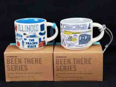 Starbucks Chicago And Illinois Been There Ornaments, Across the Globe Collection - Sold on eBay Jan, 22nd 2019 for $42.00
